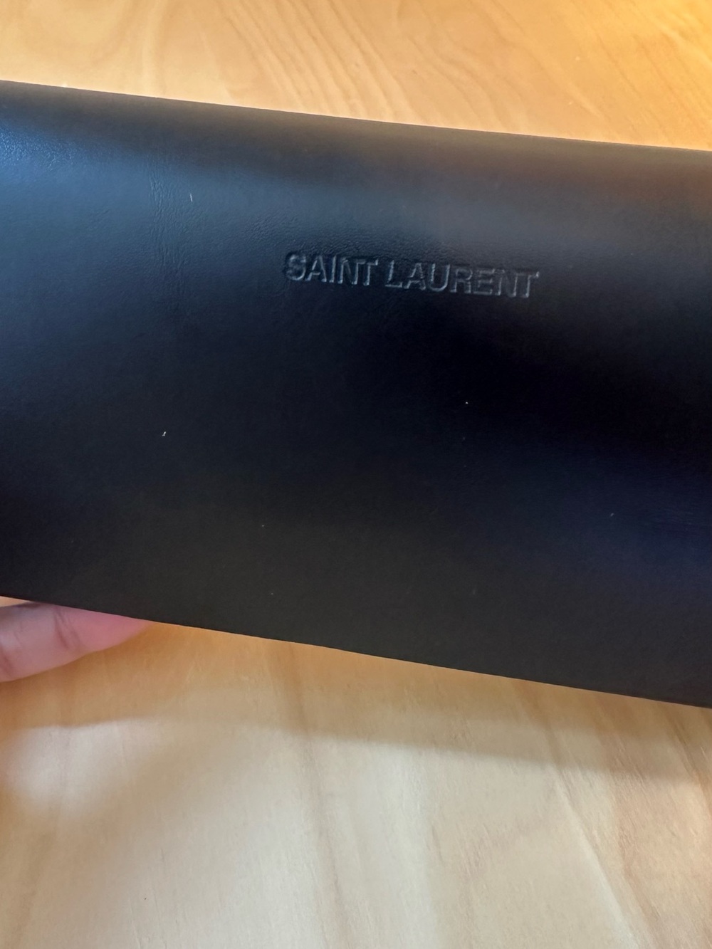 AUTH Saint Laurent Mica Black Cat-eye Sunglasses with Case - Picture 3 of 9